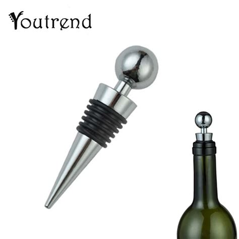 Stainless Steel Wine Stopper Wine Bottle Tampion Sobering Device Set Red Wine Bottle Stopper ...