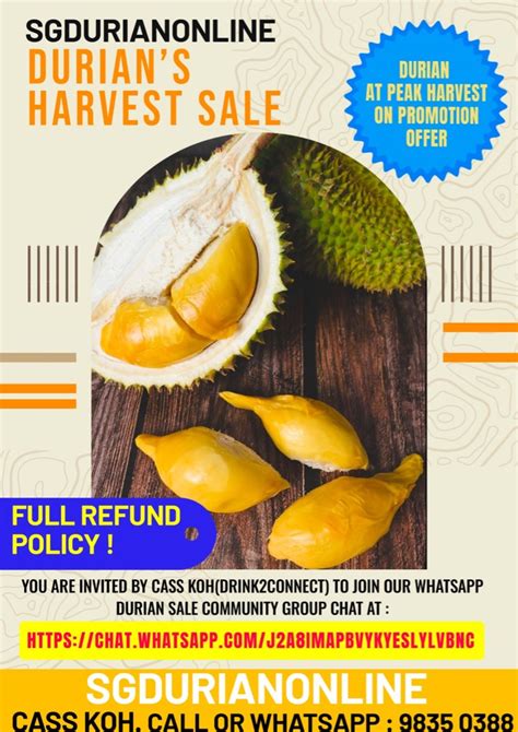 Fresh Mao Shan Wang Durian Sale Msw Durian Sale Online Msw Durian