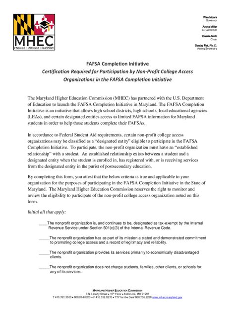 Fillable Online Mhec Maryland Maryland Higher Education Commission