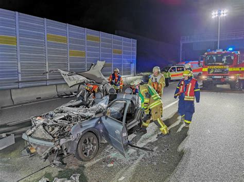 Ausleitung Auf A6 Bei Steinsfurt Nach Schwerem Unfall Nahe Bad Rappenau