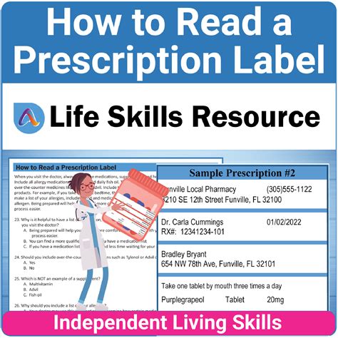 How to Read a Prescription Label - Adulting Life Skills Resources