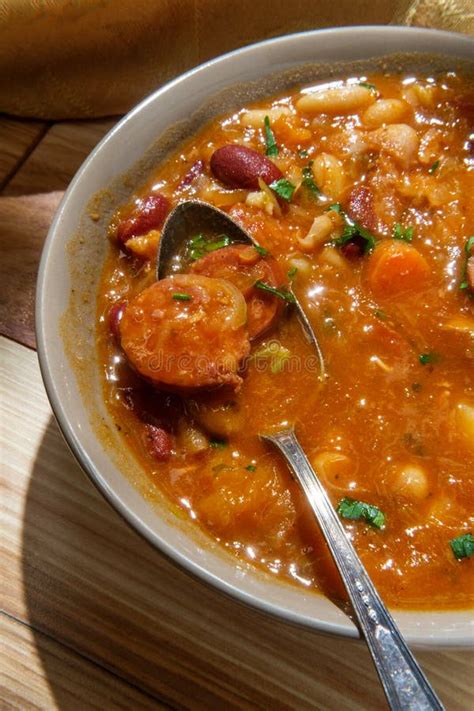 Polish Sauerkraut Kielbasa Soup Stock Photo Image Of Meal Kook