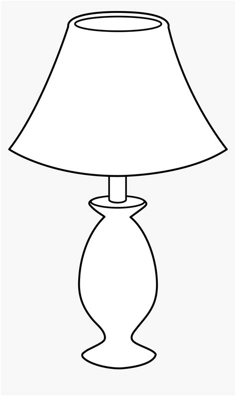 Lamp Clip Art - Lamp Clipart Black And White, HD Png Download , Transparent Png Image - PNGitem