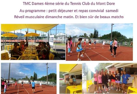 Tmc Me S Rie Dames Au Tennis Club Du Mont Dore Ligue Caledonienne