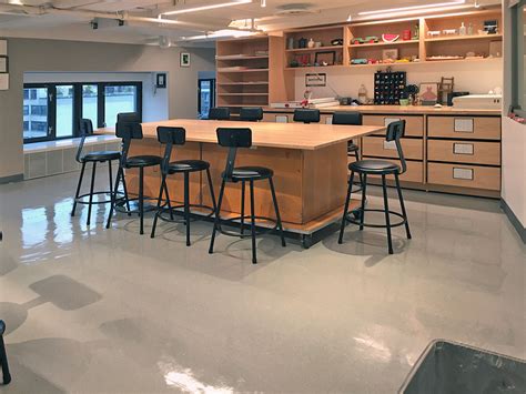 Art Studio Storage In Art School Classroom