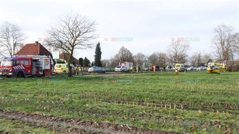 N35 Bij Wierden Dicht Na Ernstige Aanrijding Traumahelikopter Ingezet