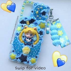 Sailor Moon Phone Case Sailor Moon Decoden Phone Case Manga Phone Case