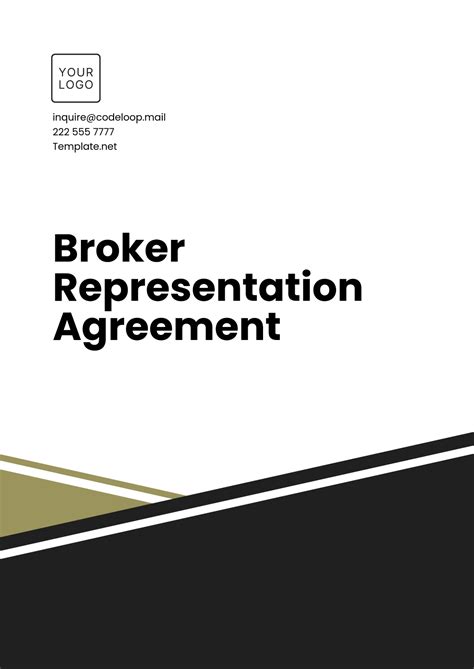 Free Broker Agreement Templates Editable And Printable