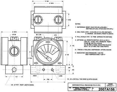 Differential Pressure Indicator Documents - Differential Pressure Plus