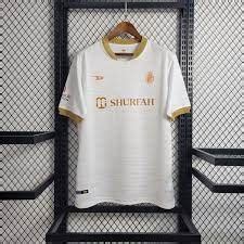 Camiseta Do Al Nassr Branco E Dourado Time Do Cristiano Ronaldo Cr7