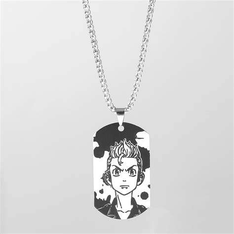 Cheap Anime Tokyo Revengers Character Pattern Necklace Stainless Steel