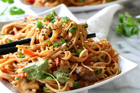 Spicy Thai Peanut Noodles Dash Of Savory Cook With Passion