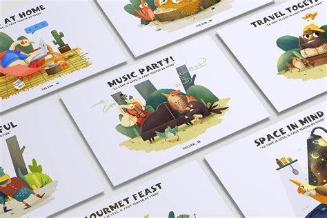 Forest party on Behance