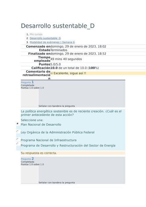 Examen Desarrollo Desarrollo Sustentable D Mis Cursos Desarrollo