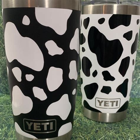 Cow Print Yeti Rambler Etsy