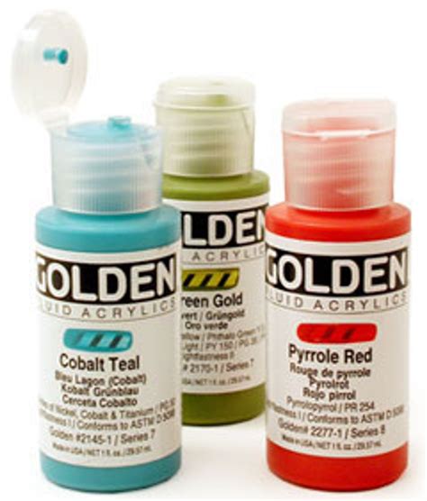 Golden Fluid Acrylic Paints - Poly Clay Play