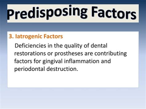 Etiology Of Periodontal Disease Ppt