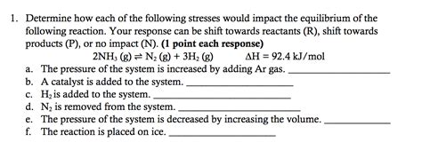 Solved 1. Determine how each of the following stresses would | Chegg.com 