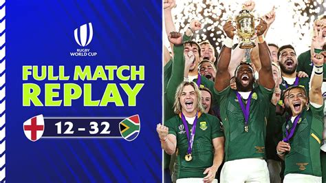 England V South Africa Rugby World Cup Final Full Match Replay