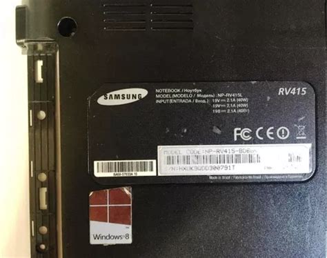 Carcaça Base Inferior Notebook Samsung Rv 415 à venda em Dois Irmãos