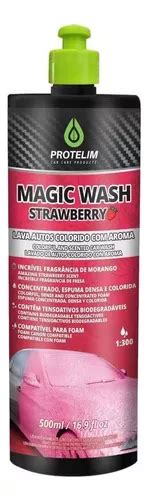 Lava Autos C Aroma Magic Wash Strawberry 500ml Protelim MercadoLivre