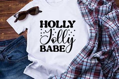 Holly Jolly Babe Graphic By Silhouette Svg Design · Creative Fabrica