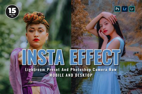 15 Insta Effect Lightroom Presets Graphic By ZHidayat Creative Fabrica