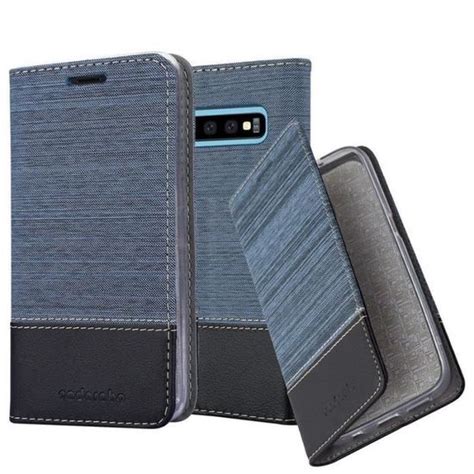 Cadorabo Coque pour Samsung Galaxy S10 en BLEU FONCÉ NOIR Cdiscount