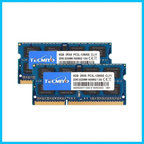 【在庫セール】8gb×2枚 Pc3l 12800 204pin 1600 Ddr3l 低電圧 対応 135v ノートpc用メモリ テク