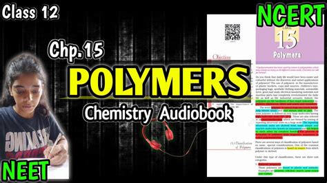 Ch15 Polymers Chemistry Class 12 Ncert Readingonly Audiobook For