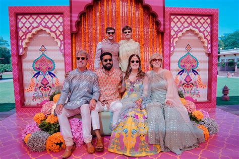 A Rajasthani mela-style mehndi, a Mughal sangeet and a Jaipuri pink ...