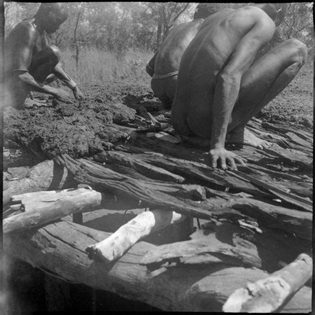 Mandari Men Preparing Hut Floor 1998 97 478 From The Southern Sudan