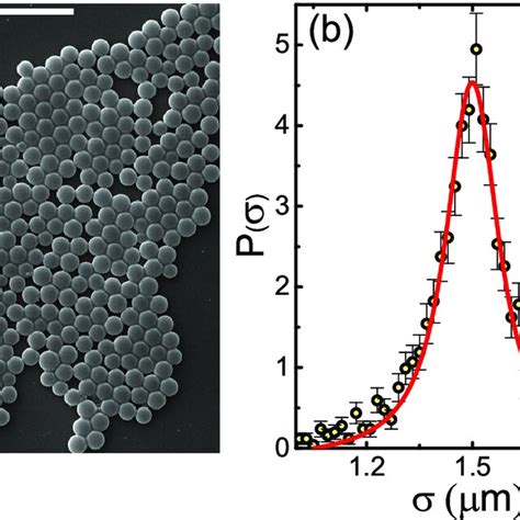 A Sem Image Of The Original Colloidal Spheres Demonstrates That Their Download Scientific