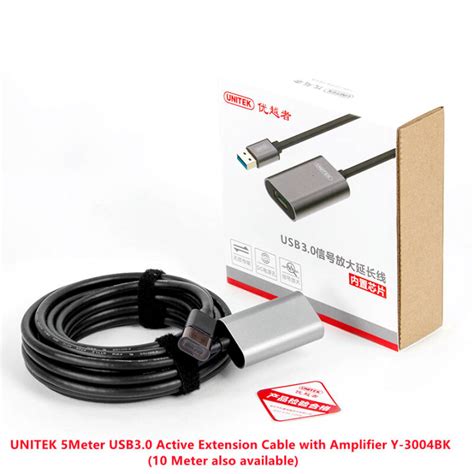 UNITEK USB 3 0 Active Extension Cable With Amplifier Y 3015 Y 3004BK 5