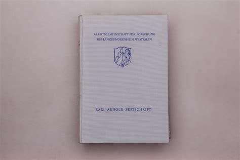 Festschrift Der Arbeitsgemeinschaft F R Forschung Des Landes Nordrhein