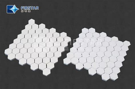 Hex Ceramic Tile Lining Kit Standard Alumina Tiles FIRSTA CERAMIC WEAR