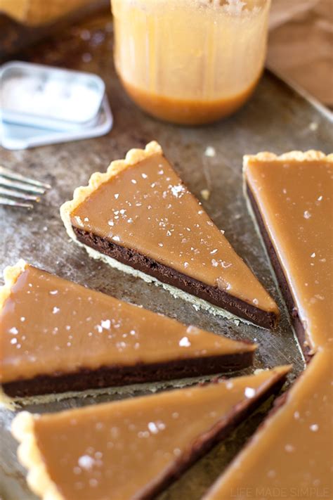 Salted Caramel Bittersweet Chocolate Tart Life Made Simple