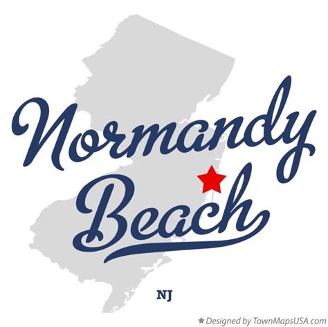 Map of Normandy Beach, NJ, New Jersey