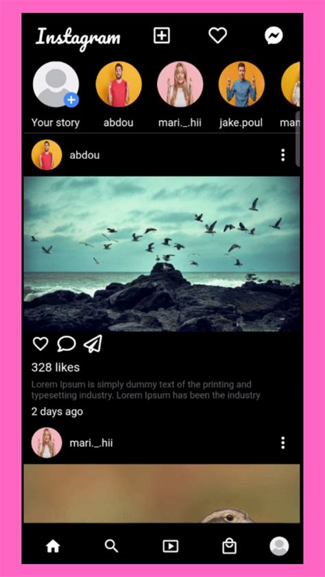 Instagram Clone Ui Flutterx