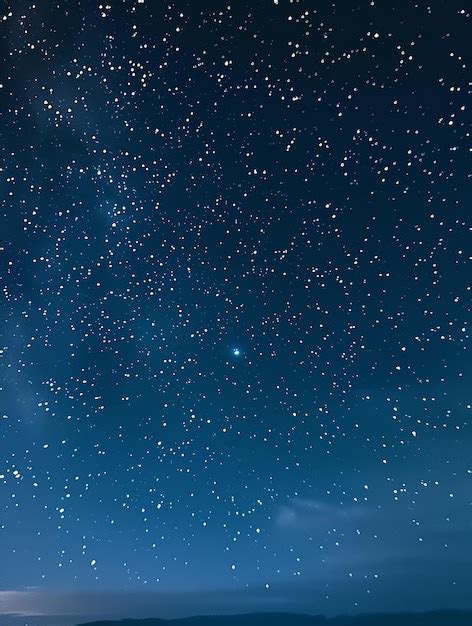 Beautiful Night Sky With Twinkling Stars Premium Ai Generated Image