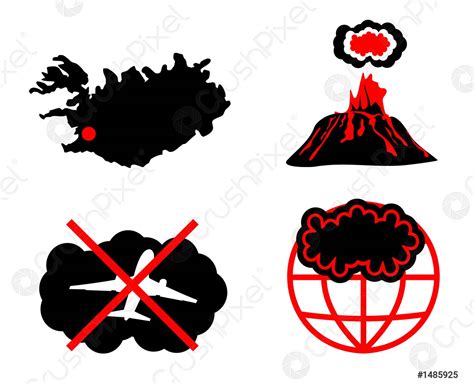 Cloud of volcanic ash - stock vector | Crushpixel