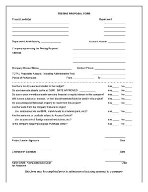 Fillable Online Egr Msu Testing Proposal Approval Form PDF Fax Email