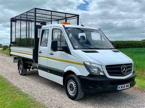 Mercedes Sprinter Lwb Crew Cab Caged Tipper Euro In