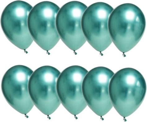 Whoopdeals Luxe Chrome Ballonnenset Groen Stuks Helium Ballonnen