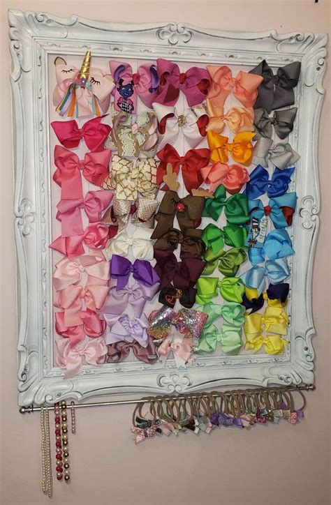 Ornate Large Bow Frame Large Bow Organizer Large Hair Bow Storage