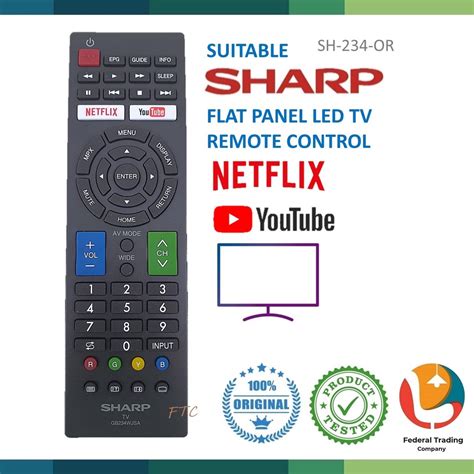 Sharp Original Sharp Flat Panel Led Lcd Tv Remote Control Youtube