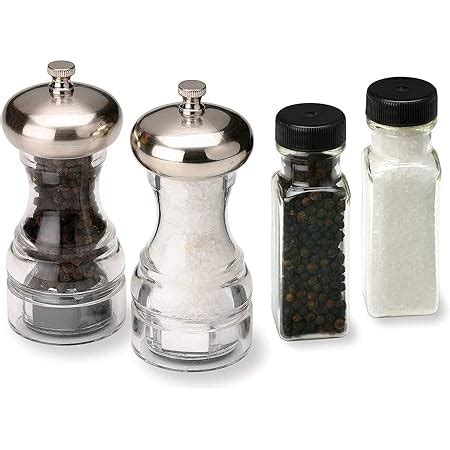 Amazon Olde Thompson Aspen 5 Chrome Peppermill And Salt Grinder