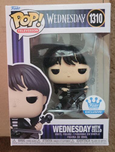 Funko Pop Wednesday Addams With Cello Funko Shop Exclusive Ebay