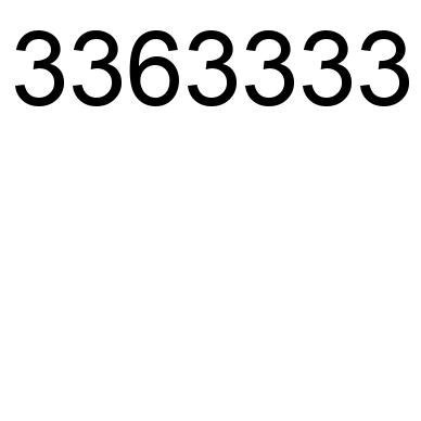 3363333 number facts, meaning and properties