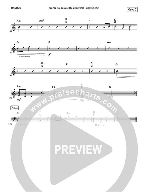 Come To Jesus Rest In Him Worship Choir SAB Sheet Music PDF Keith